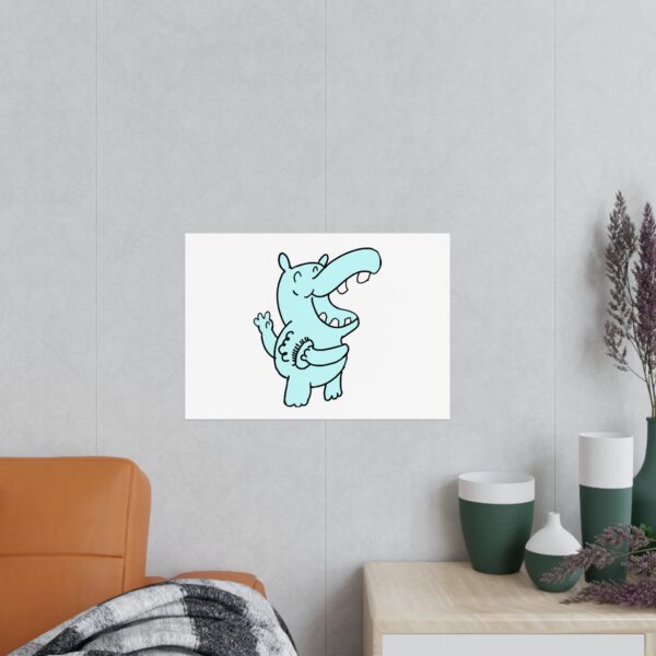 Poster nijlpaard - Afbeelding 2