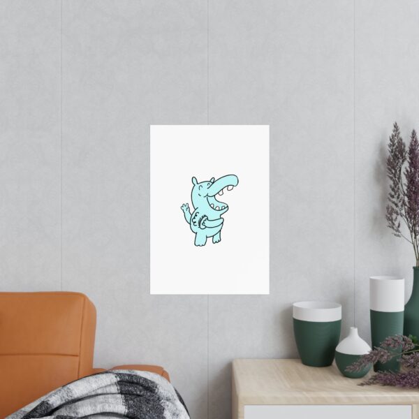 Poster nijlpaard - Afbeelding 6